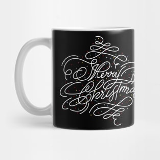 MERRY CHRISTMAS BW Mug